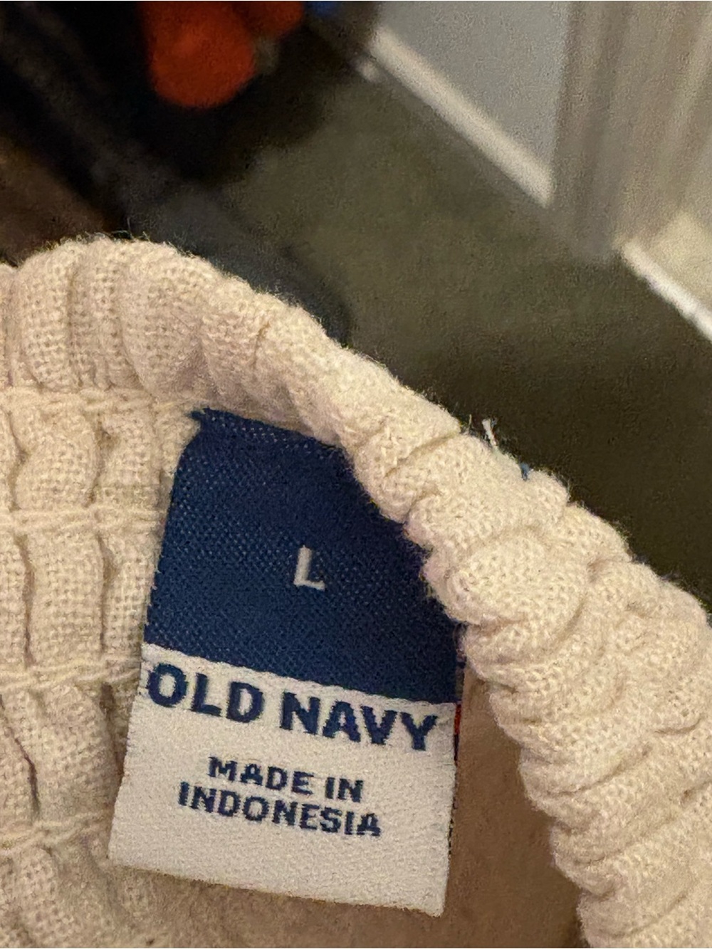 Old Navy Cream stripped romper - Picture 3 of 3